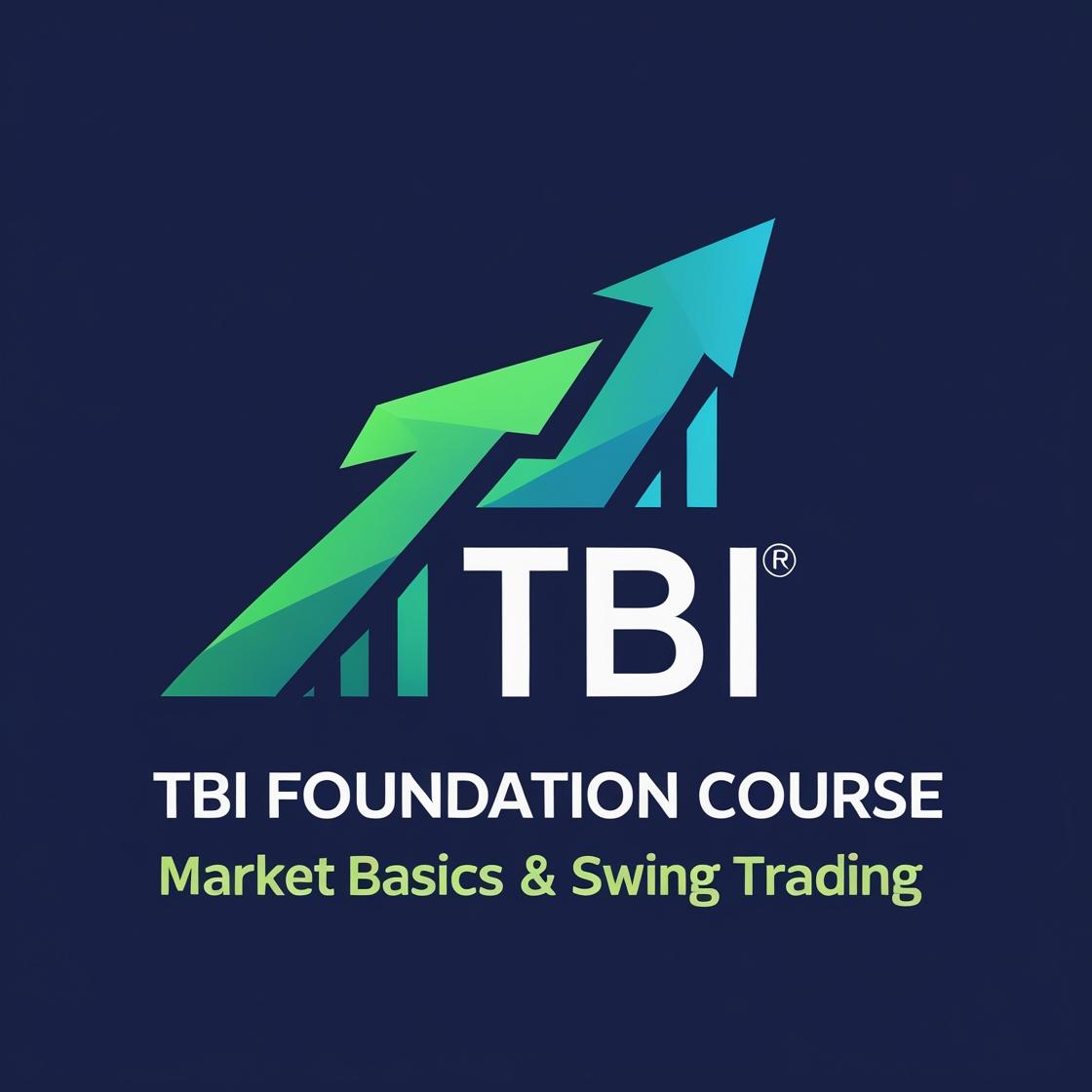 create a logo for tbi foundation course market basics & swing trading 20250823 125403 0000